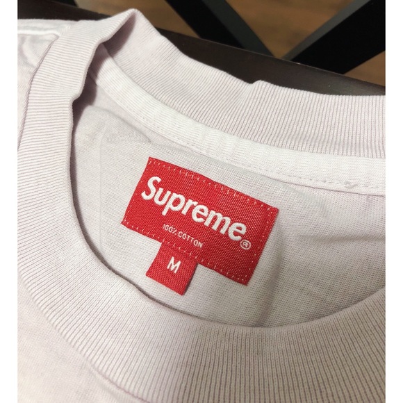 ❗️SOLD❗️Supreme overdyed pocket tee light purple - Picture 3 of 5